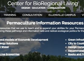 Center for BioRegional Living Company Logo by Andrew Faust in Ellenville NY